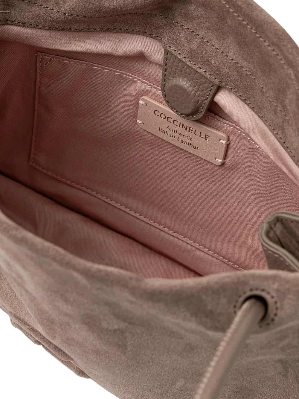 Coccinelle Shopper met logo-reliëf Bruin