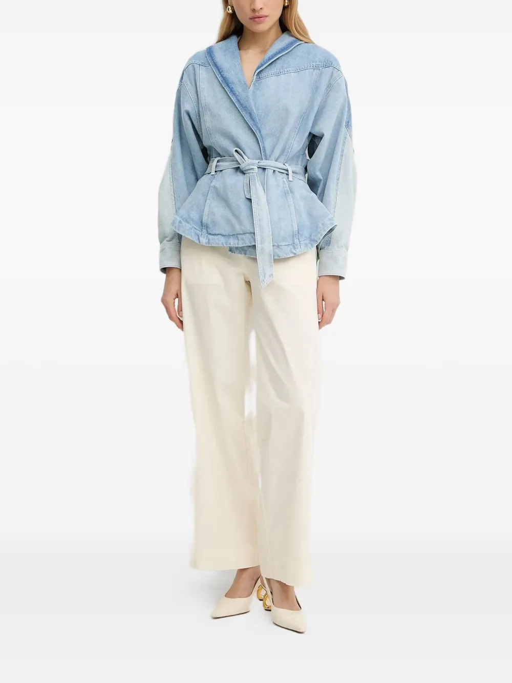 BOSS belted wrap denim jacket | Denim Jackets | Image 2