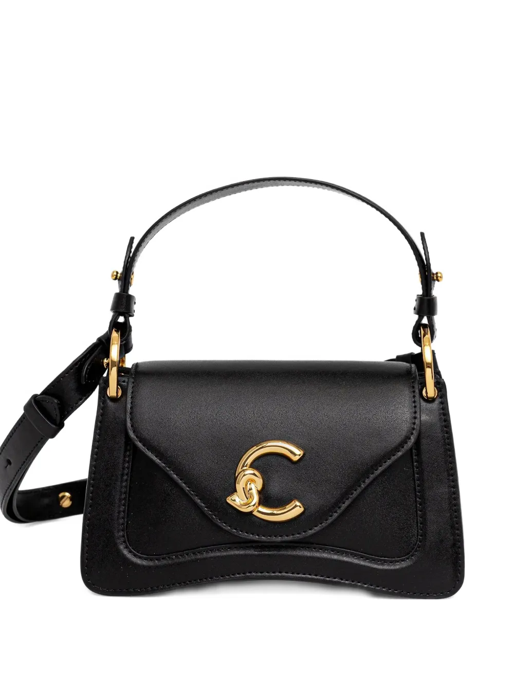 Coccinelle C-Me leather satchel - Nero