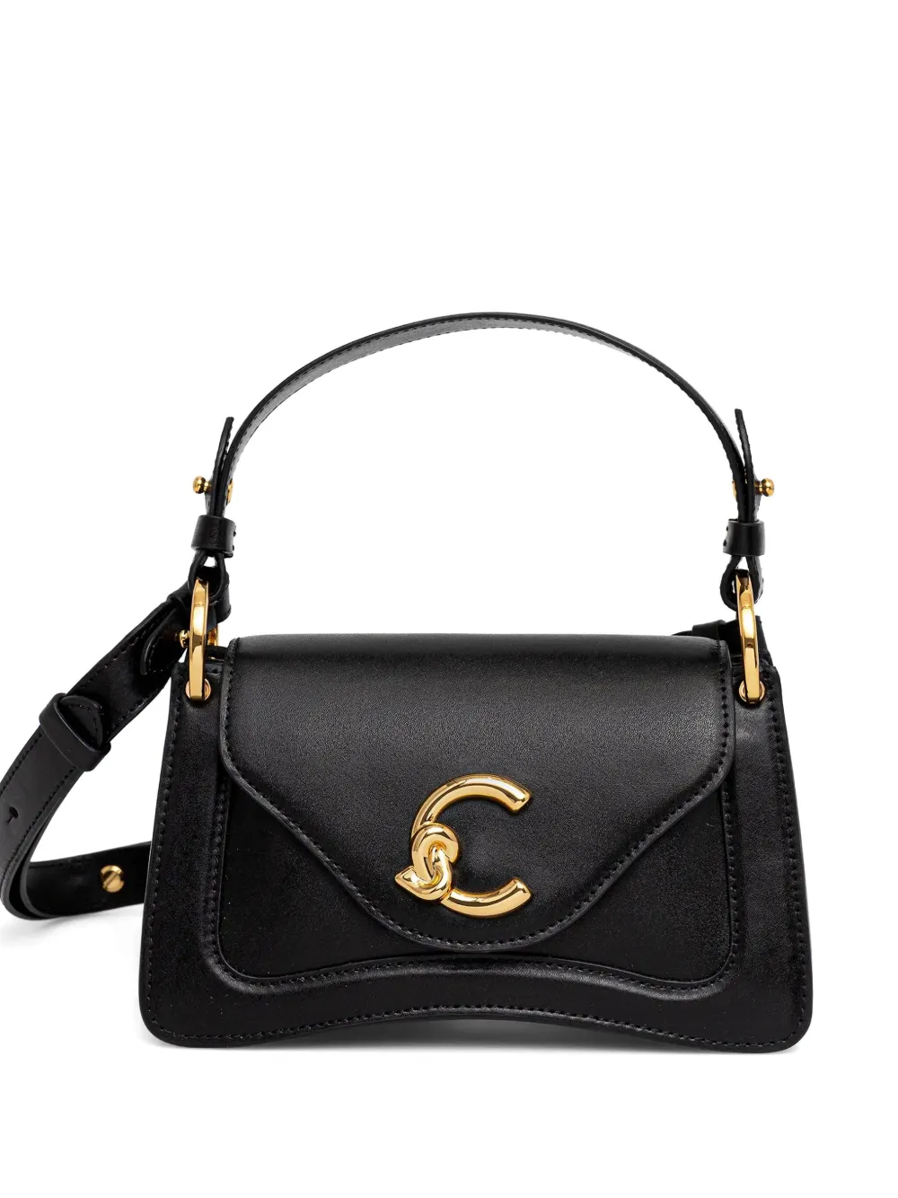 Coccinelle C-Me leather satchel Zwart