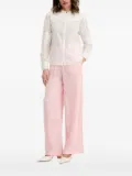 BOSS eyelet-pleated blouse - White