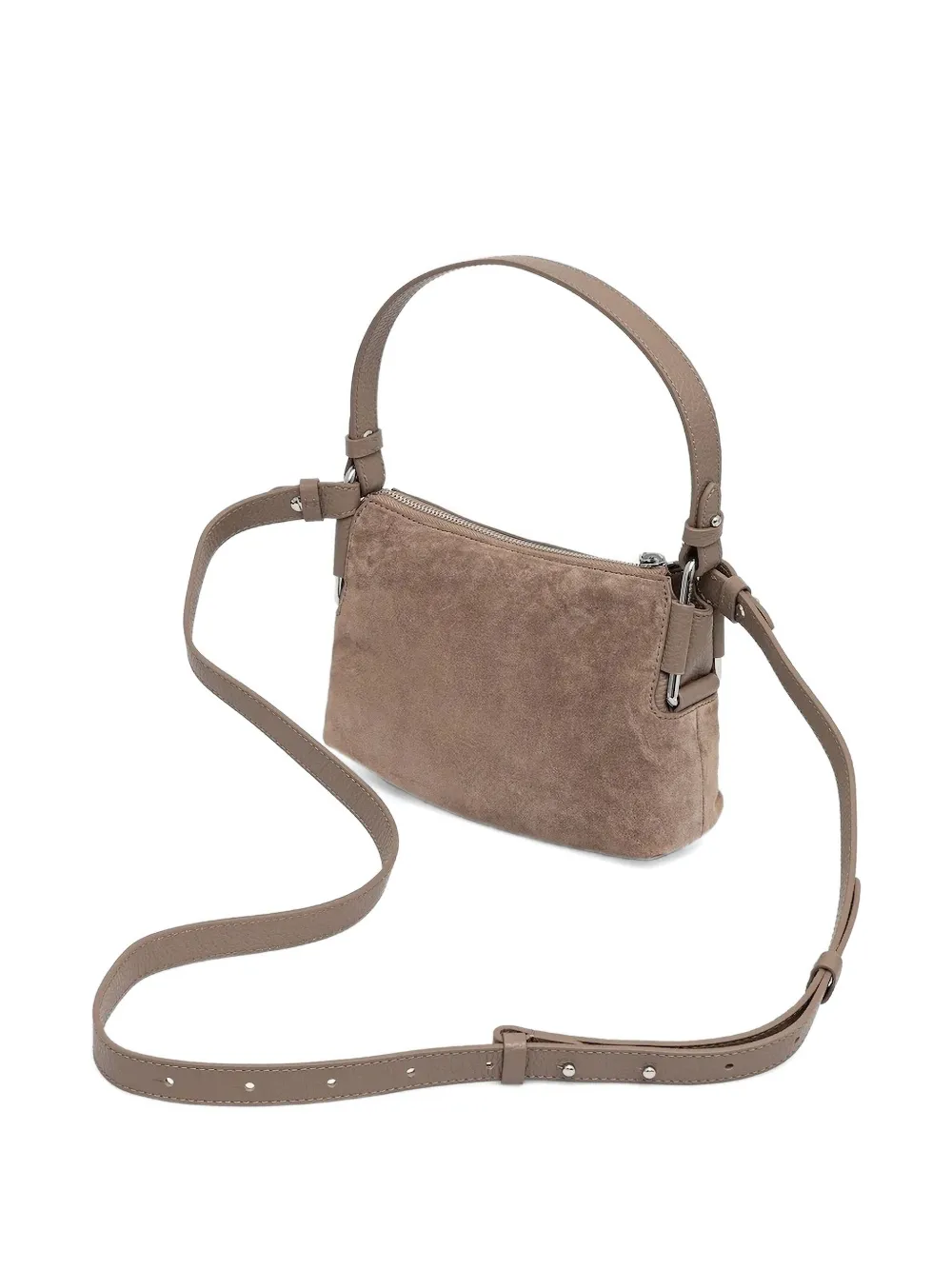 Coccinelle Rebekka suede cross body bag Bruin