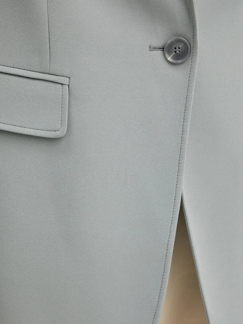 Hugo Boss Single-button Blazer In Gray