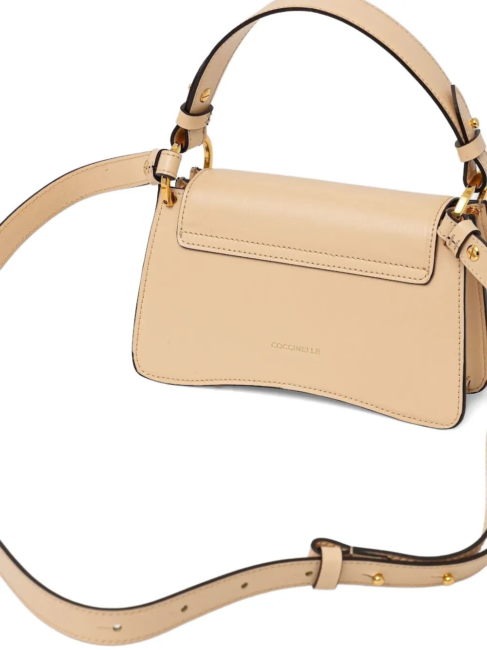 Coccinelle leather cross body bag Beige