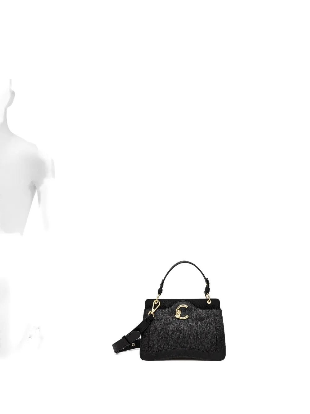Coccinelle C-ME leather cross body bag Zwart