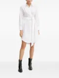BOSS belted shirt mini day dress - White