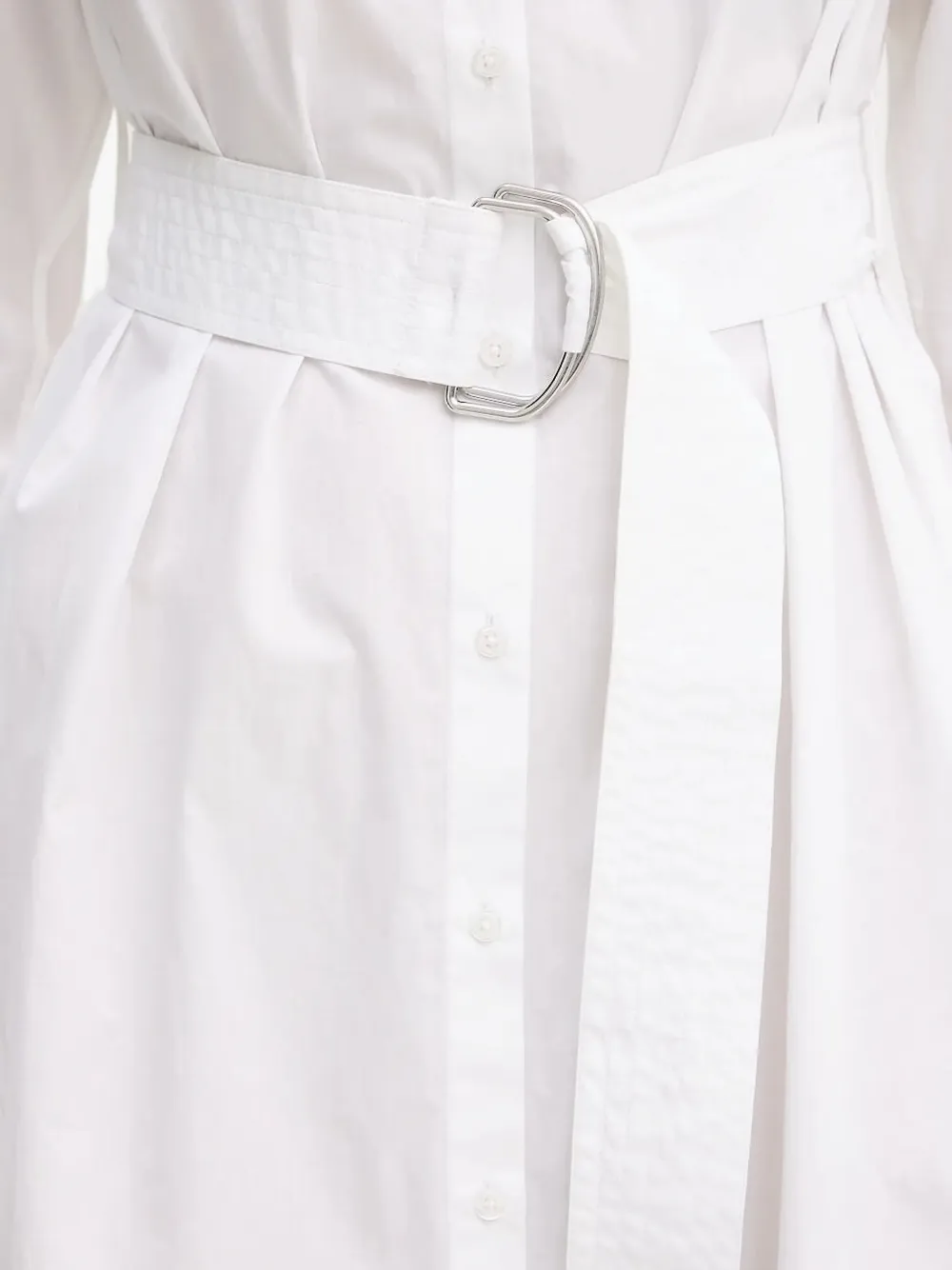 BOSS Blousejurk met ceintuur Wit