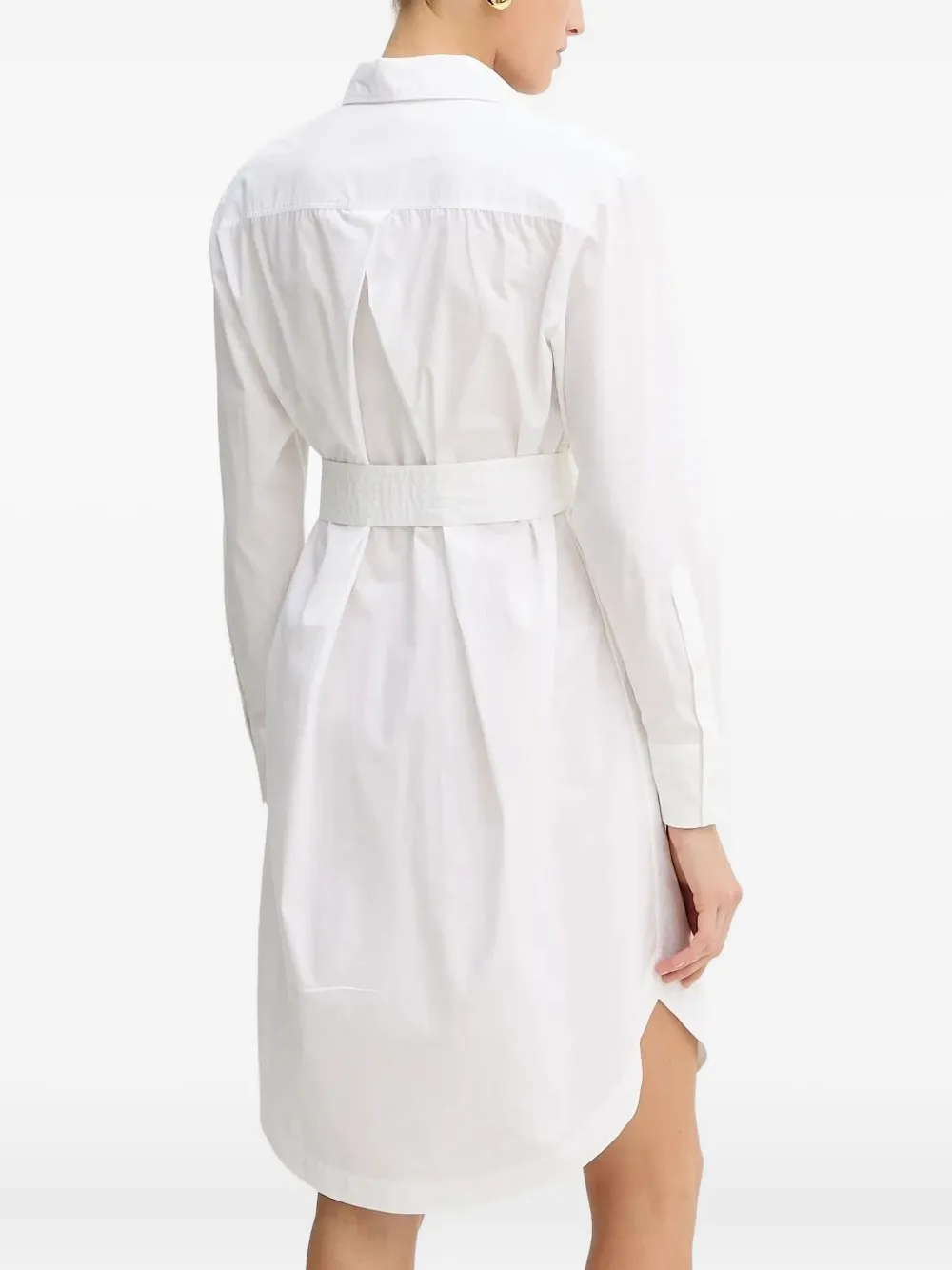 BOSS Blousejurk met ceintuur - Wit