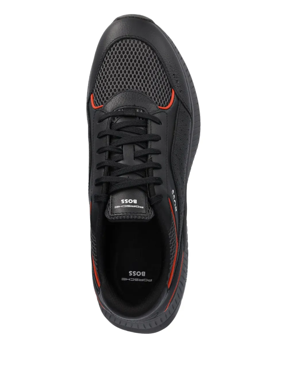 BOSS x Porsche TTNM Evo perforated leather sneakers Grey