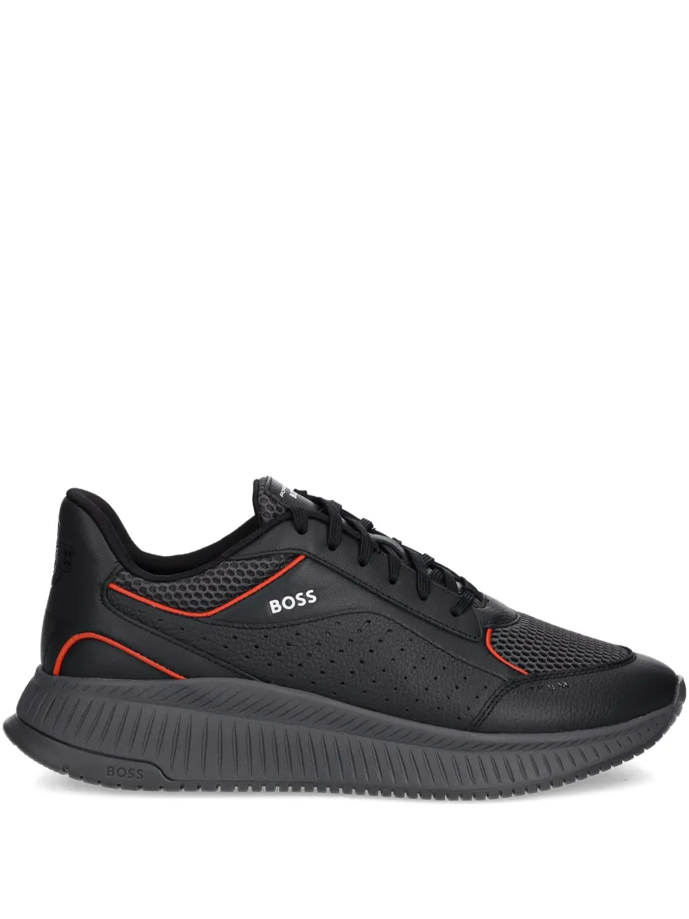 BOSS x Porsche TTNM Evo perforated leather sneakers Grey