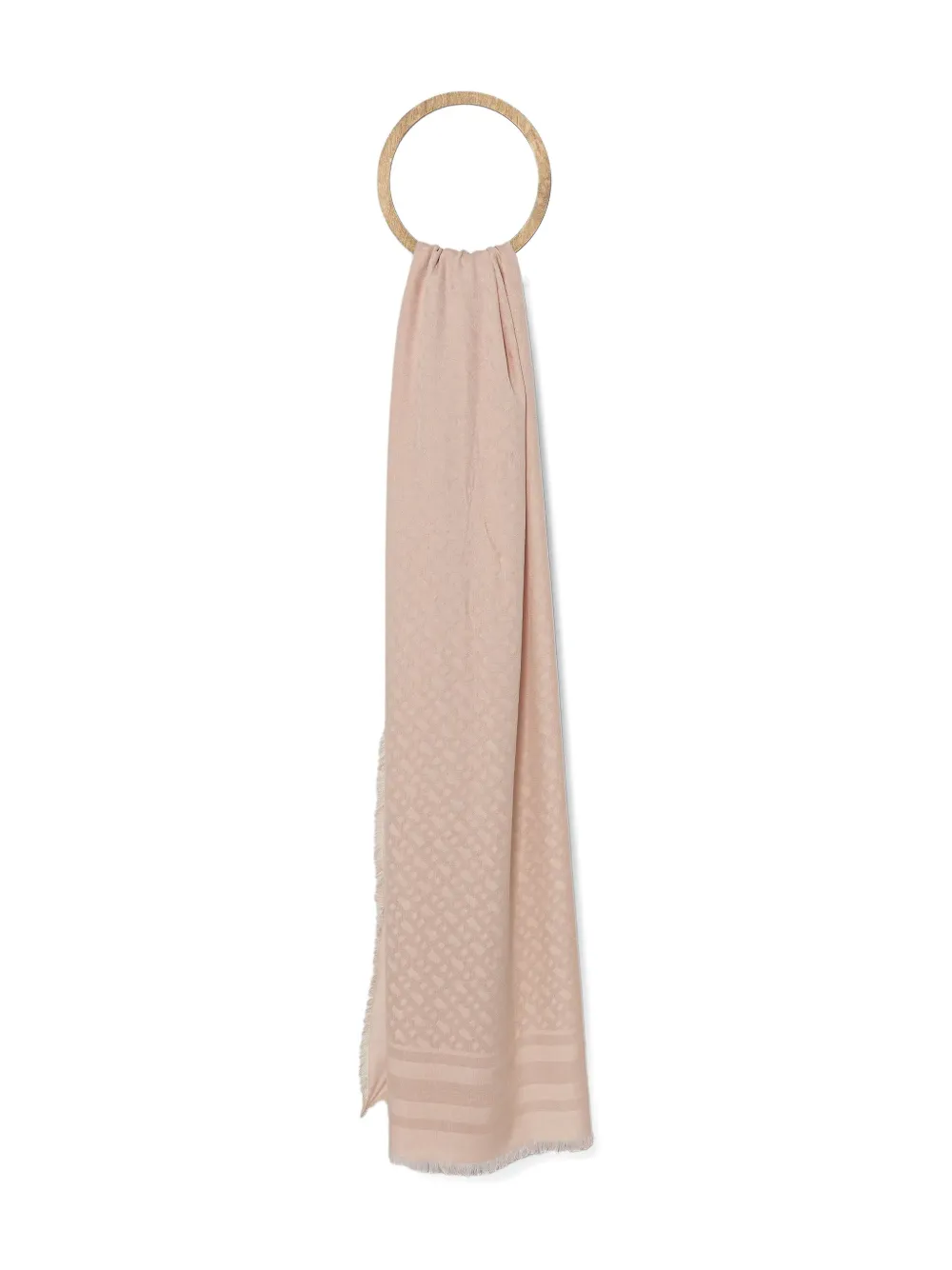 Hugo Boss Geometric-pattern Scarf In Brown
