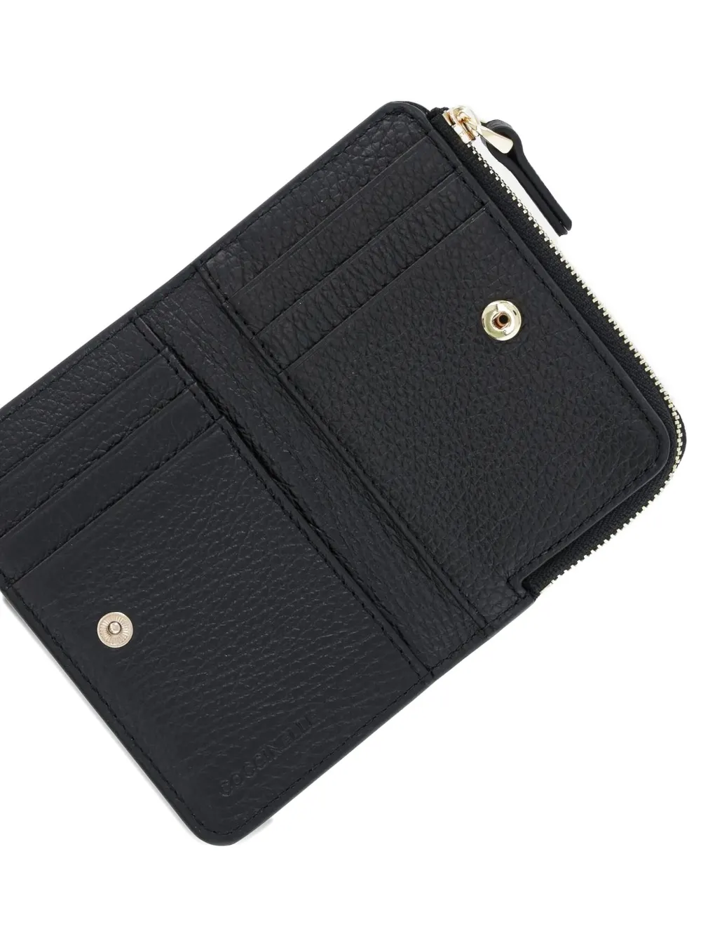 Coccinelle embossed-logo zip-around wallet Zwart