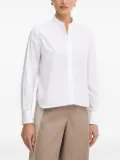 BOSS Bertyna Monday mandarin-collar shirt - White