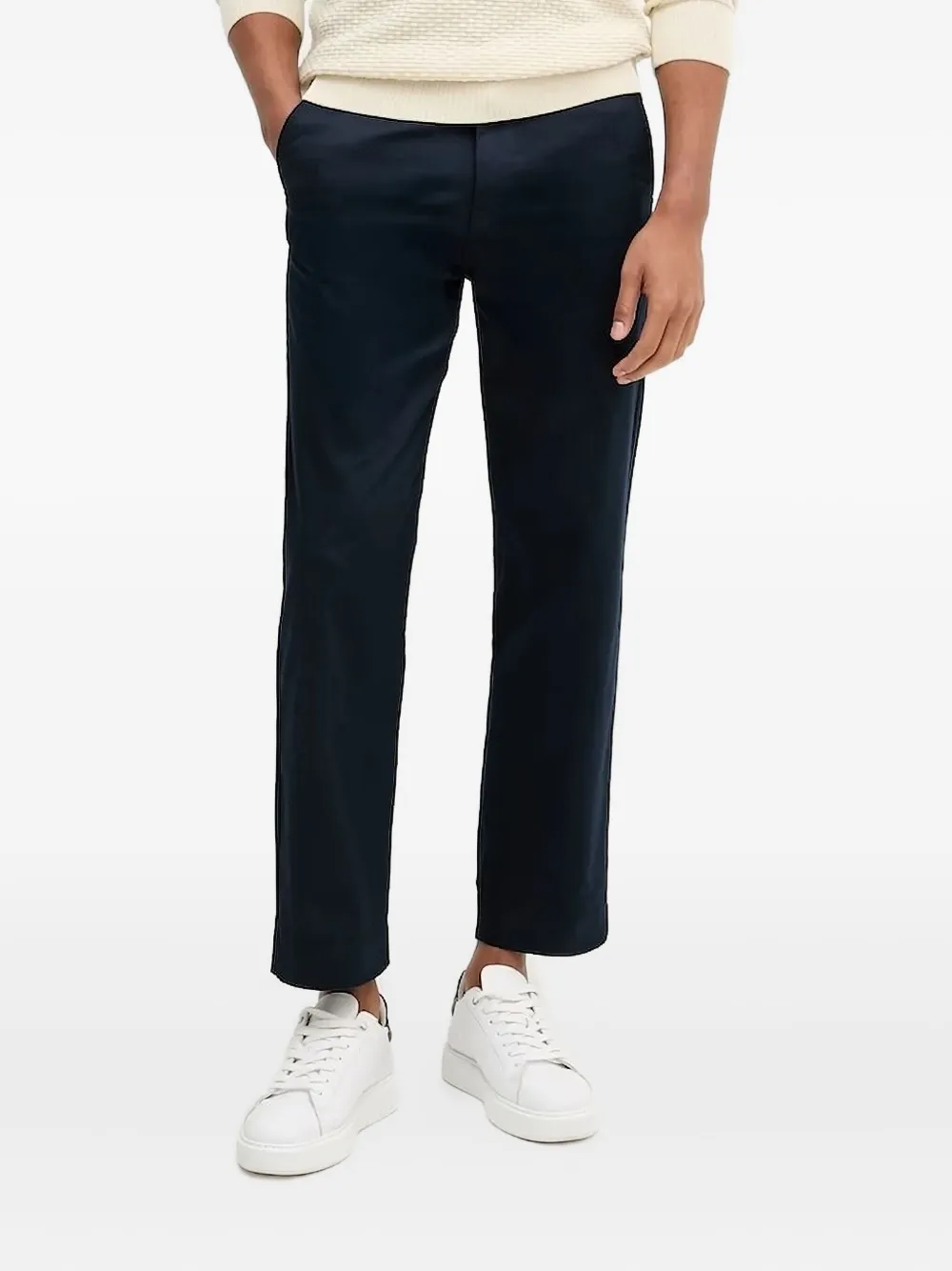 BOSS logo-plaque trousers Blauw