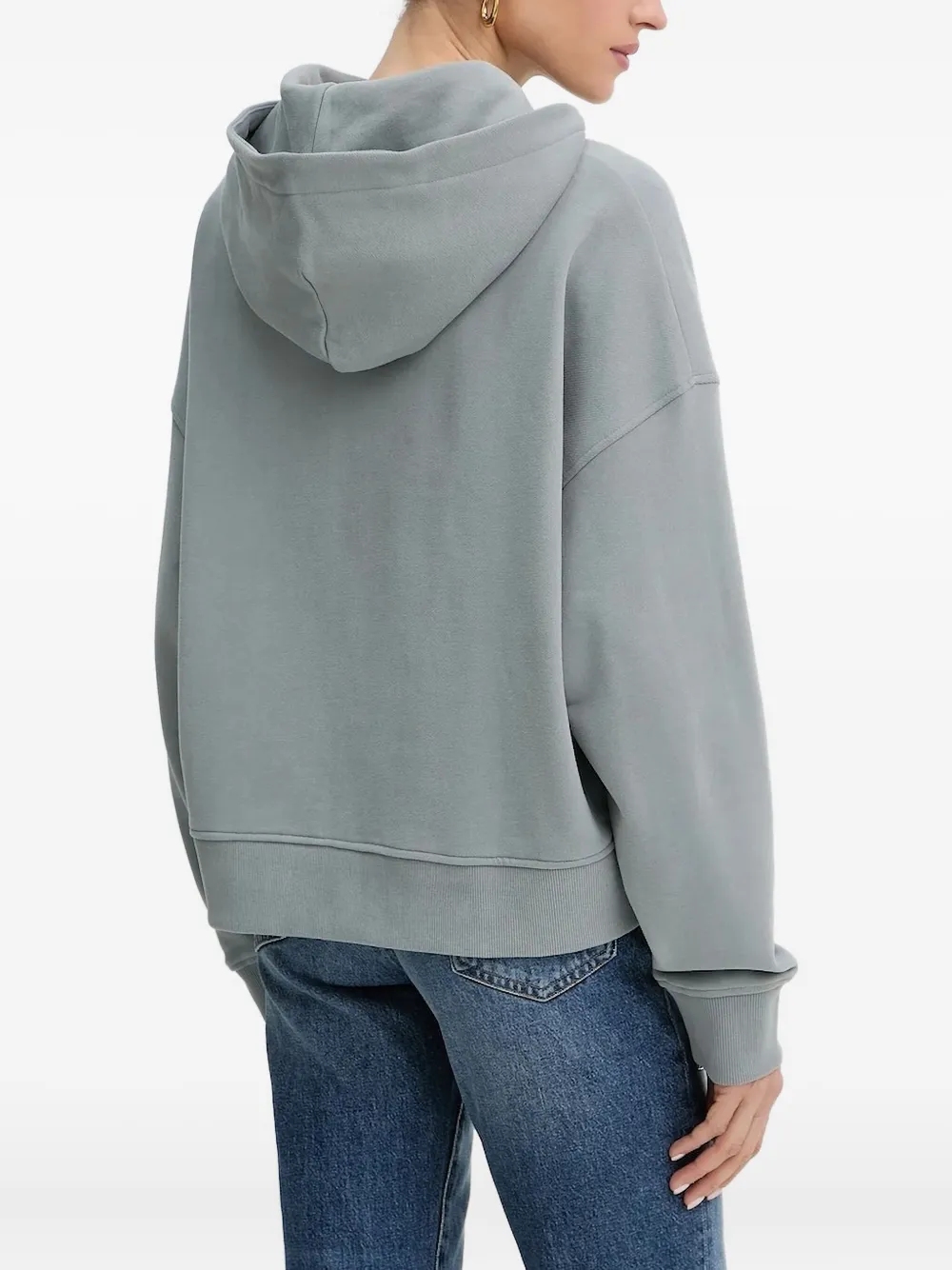 BOSS Hoodie met logo - Grijs