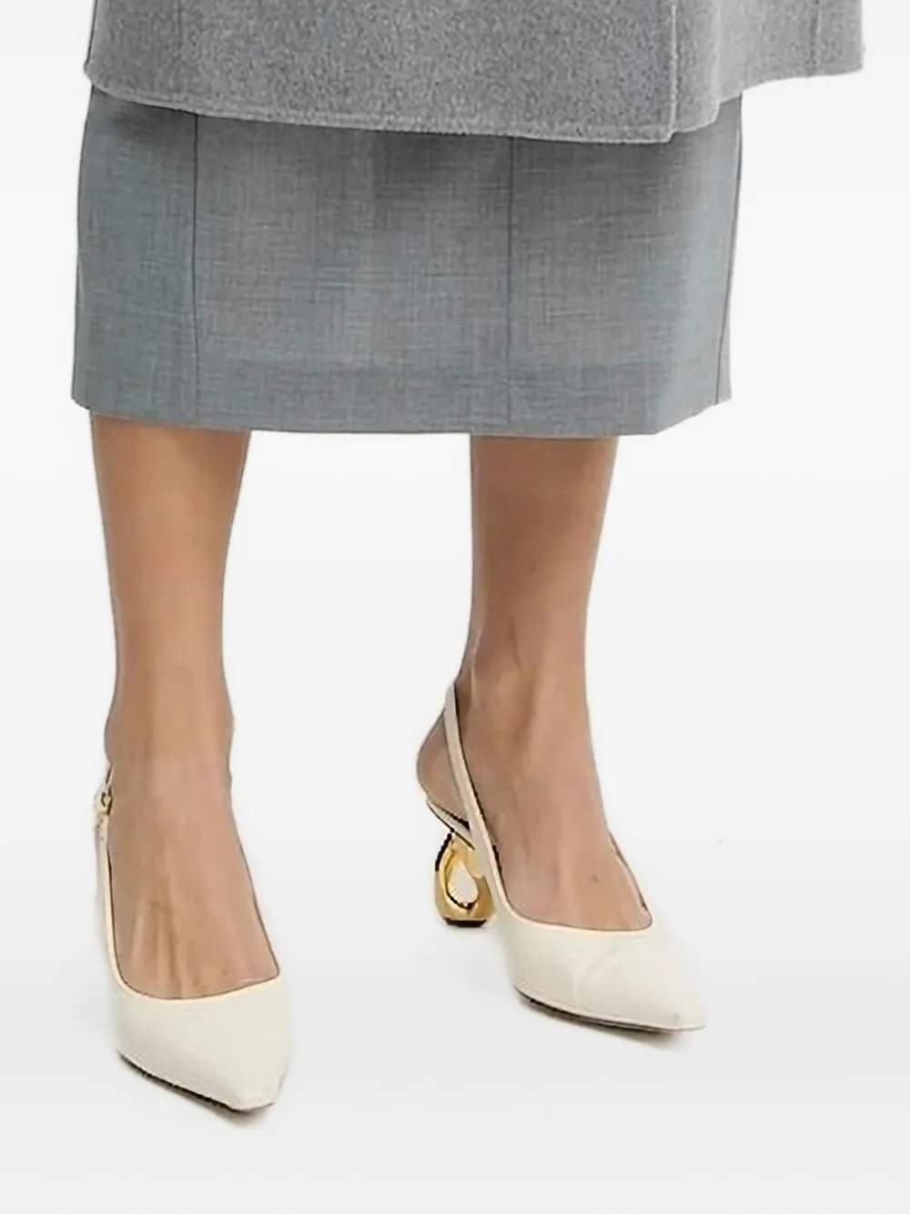 Hugo Boss Pencil Midi Skirt In Gray