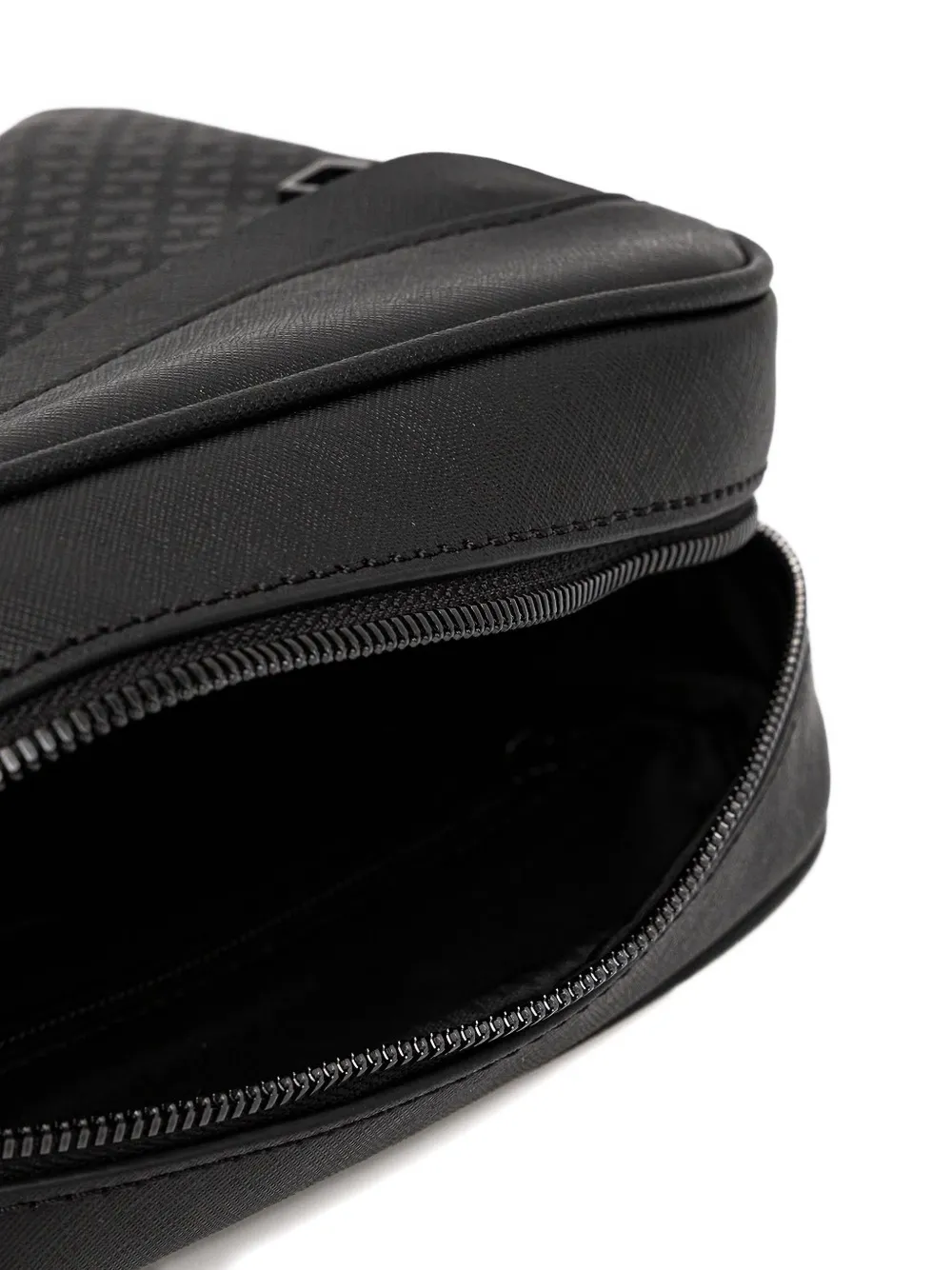 BOSS logo-detail messenger bag Zwart