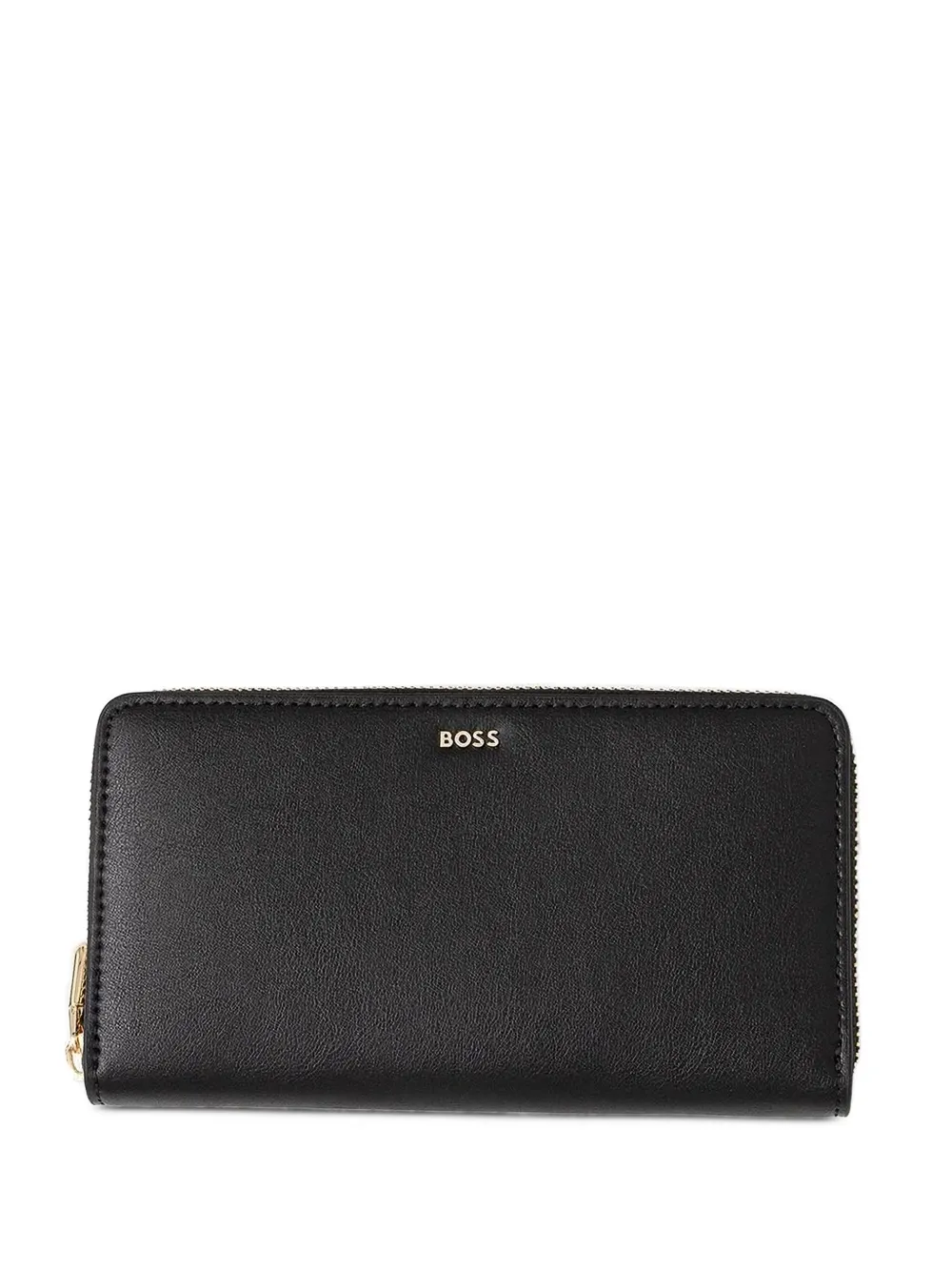 BOSS zip-around leather wallet | Black | Image 1