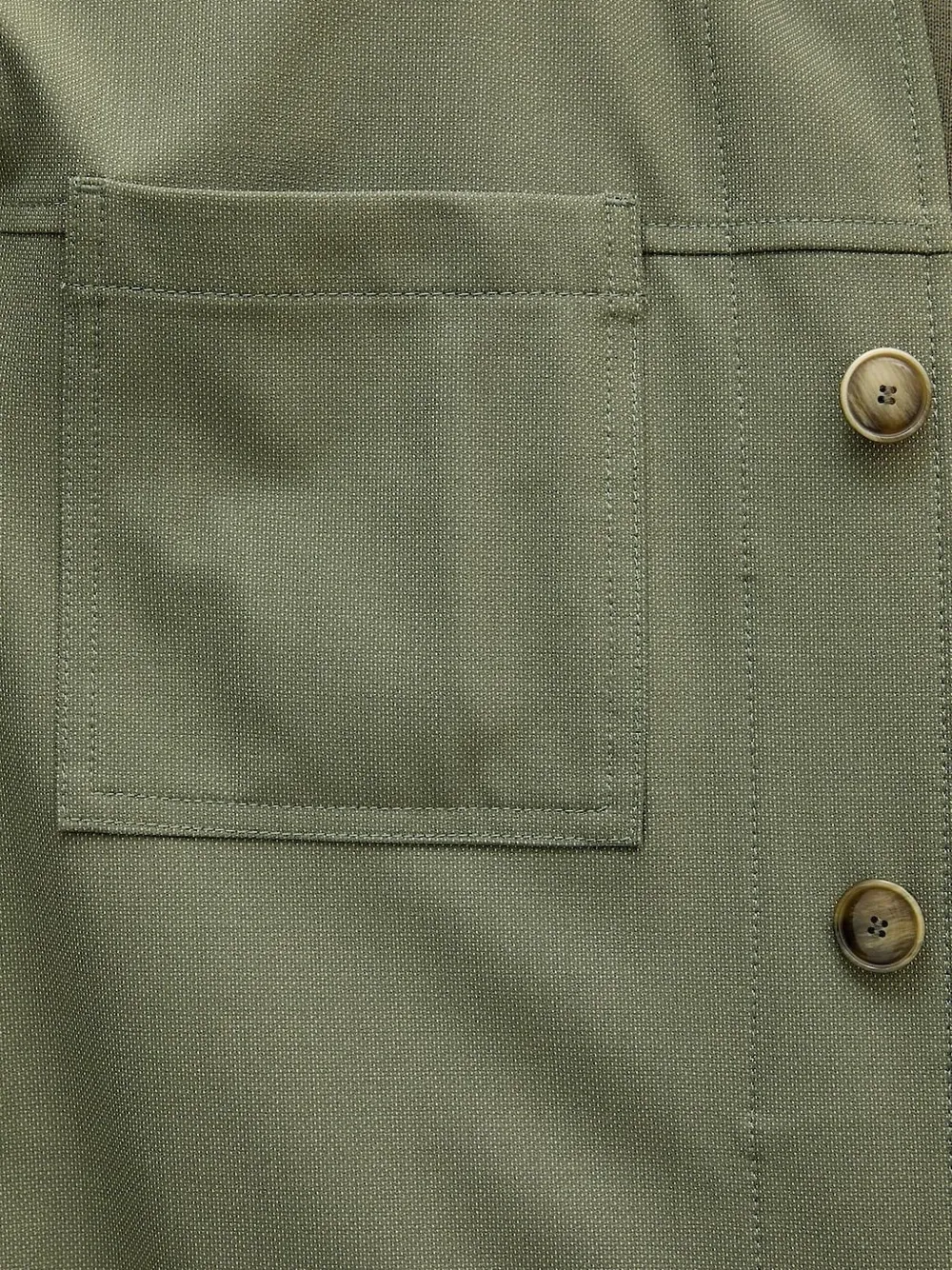Hugo Boss Buttoned Shirt Jacket In Green