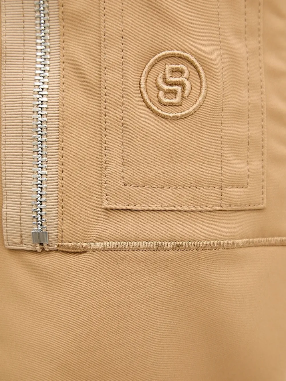 Hugo Boss Water-repellent Jacket In A Regular Fit In Brown