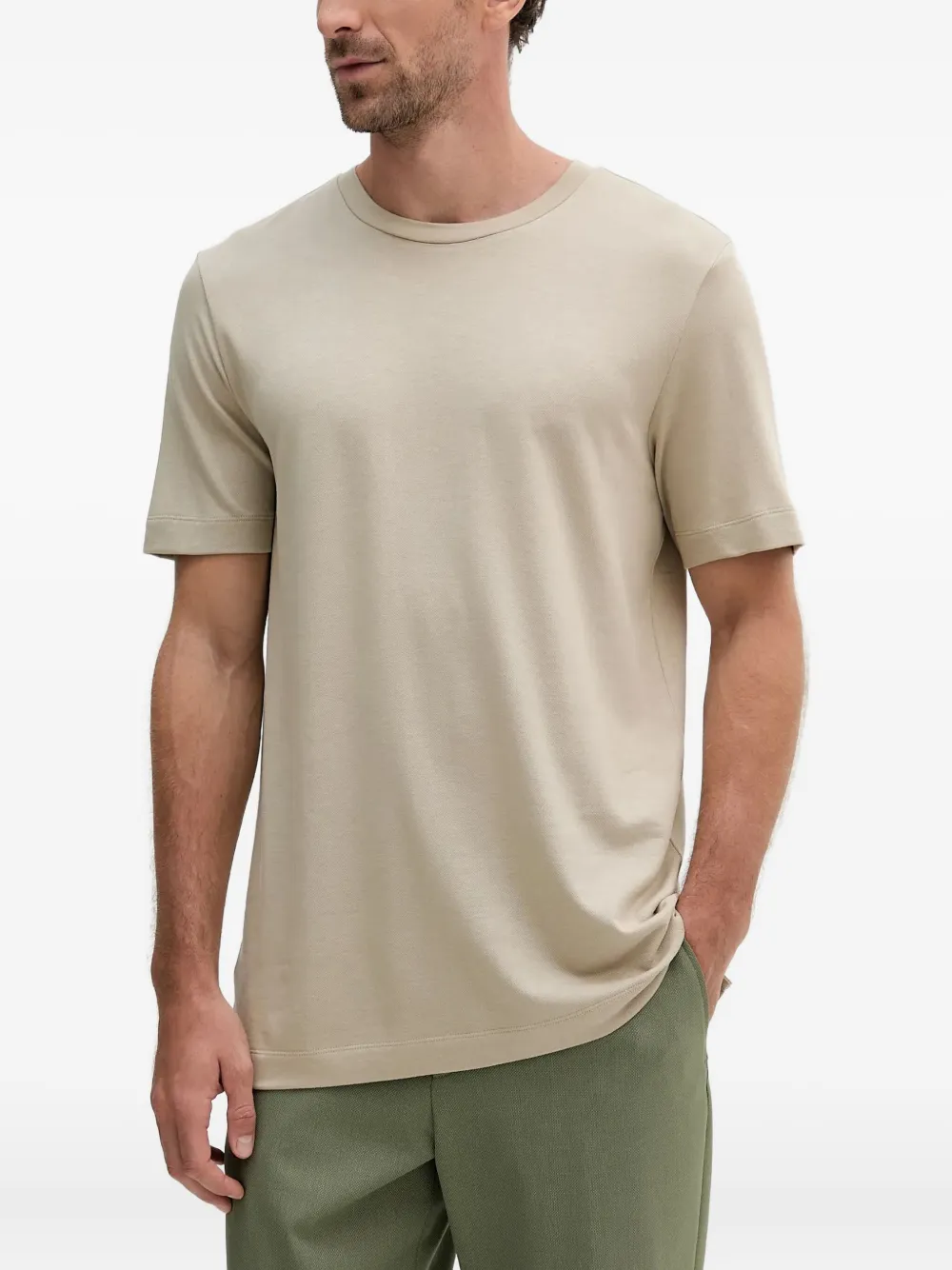 BOSS round-neck short-sleeve T-shirt | Neutrals | Image 1