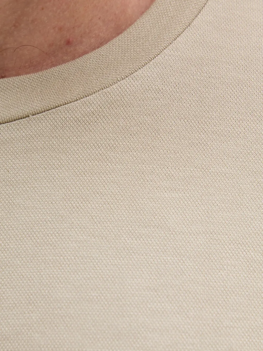 BOSS T-shirt met ronde hals Beige