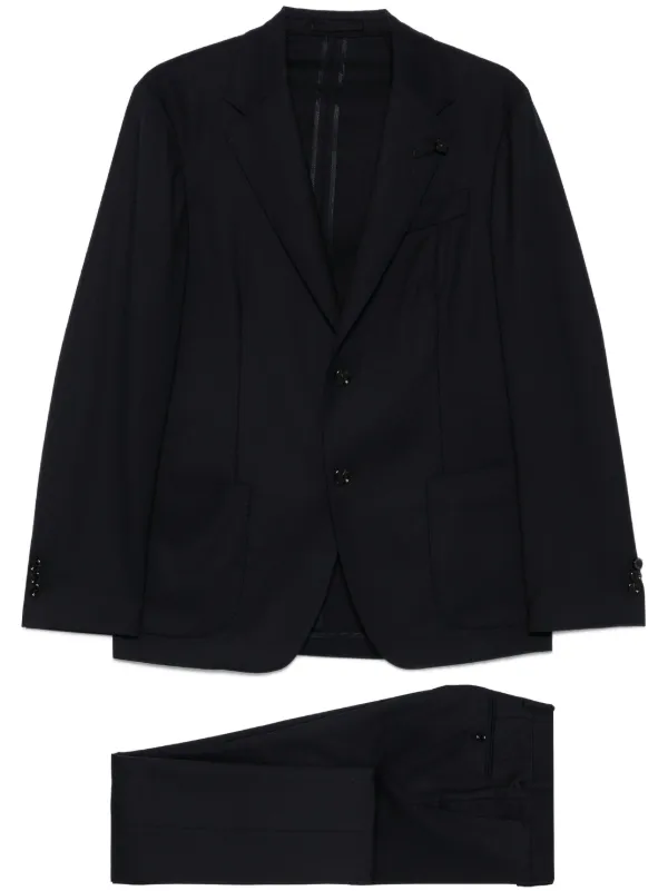 Lardini Two-button Pocket Suit in Blue