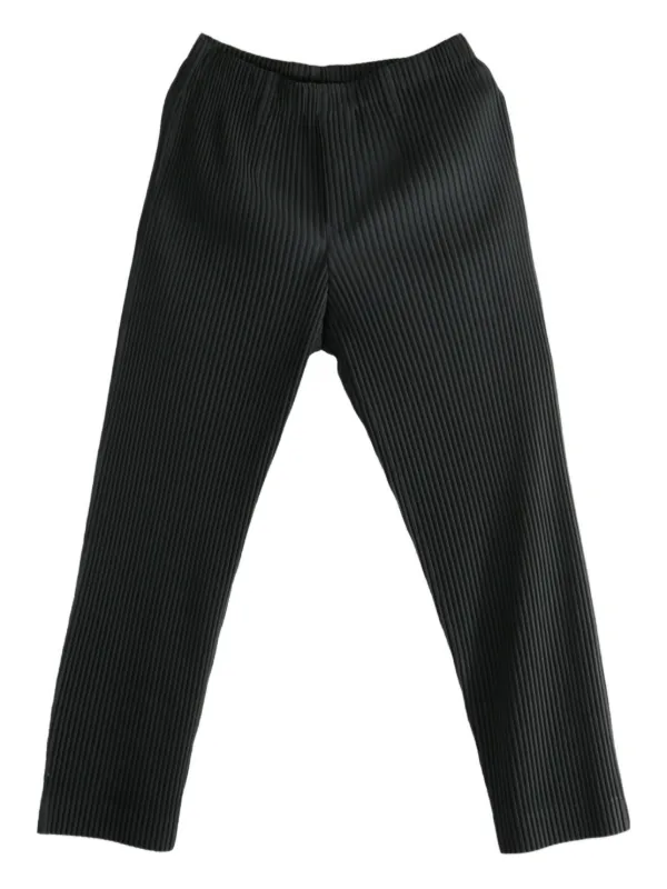 Homme Plissé Issey Miyake Pleated Trousers | ブラック | FARFETCH JP