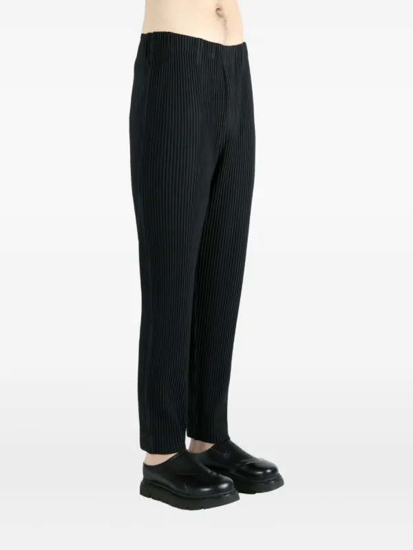 Homme Plissé Issey Miyake Pleated Trousers | ブラック | FARFETCH JP