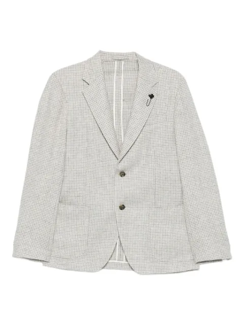 Lardini checked-pattern blazer