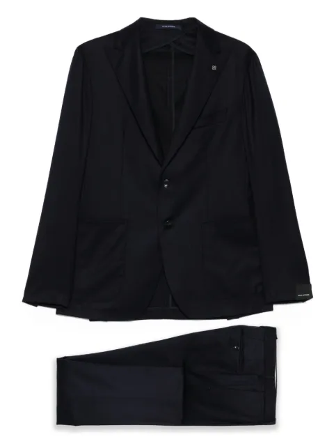 Tagliatore lapel-detail single-breasted suit