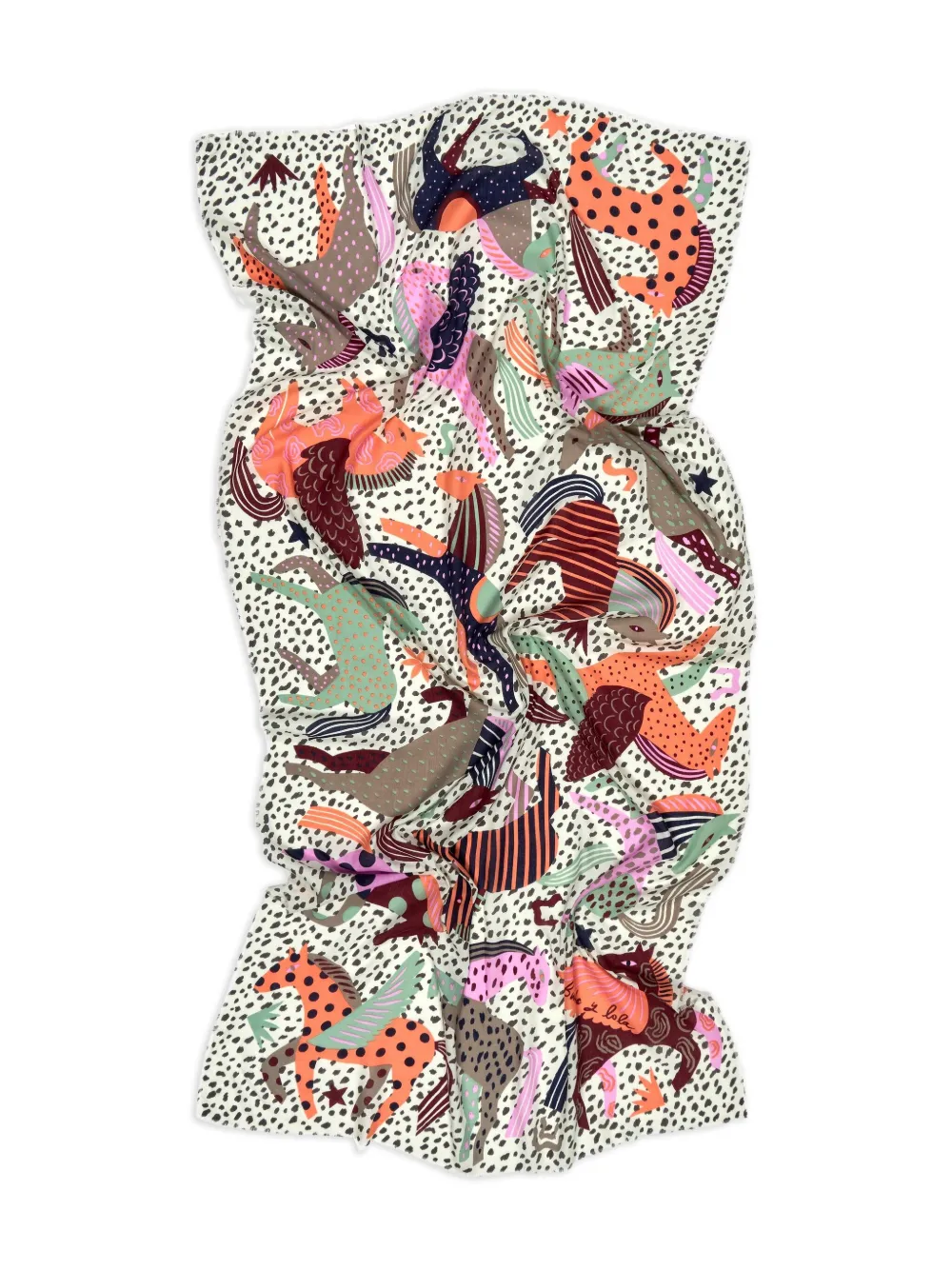 Bimba y Lola Sjaal met paardenprint - Wit