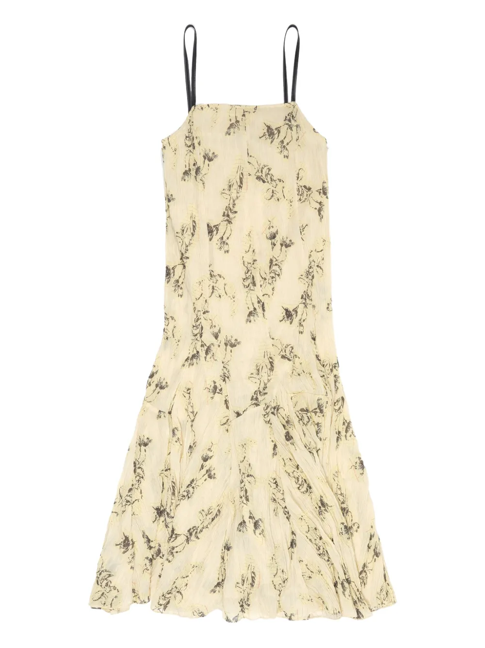 Bimba y Lola floral-print pleated dress | Yellow | Image 1