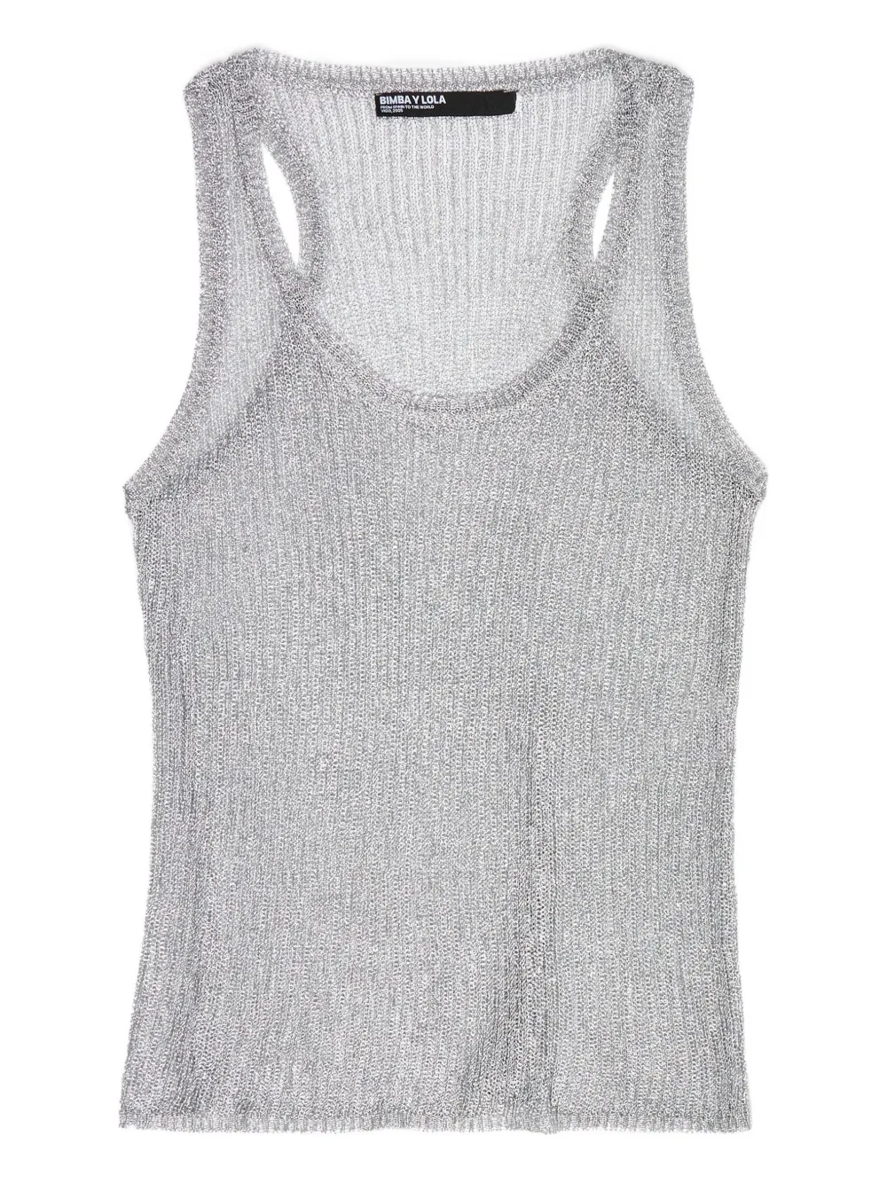 Bimba y Lola lurex knitted top | Grey | Image 1