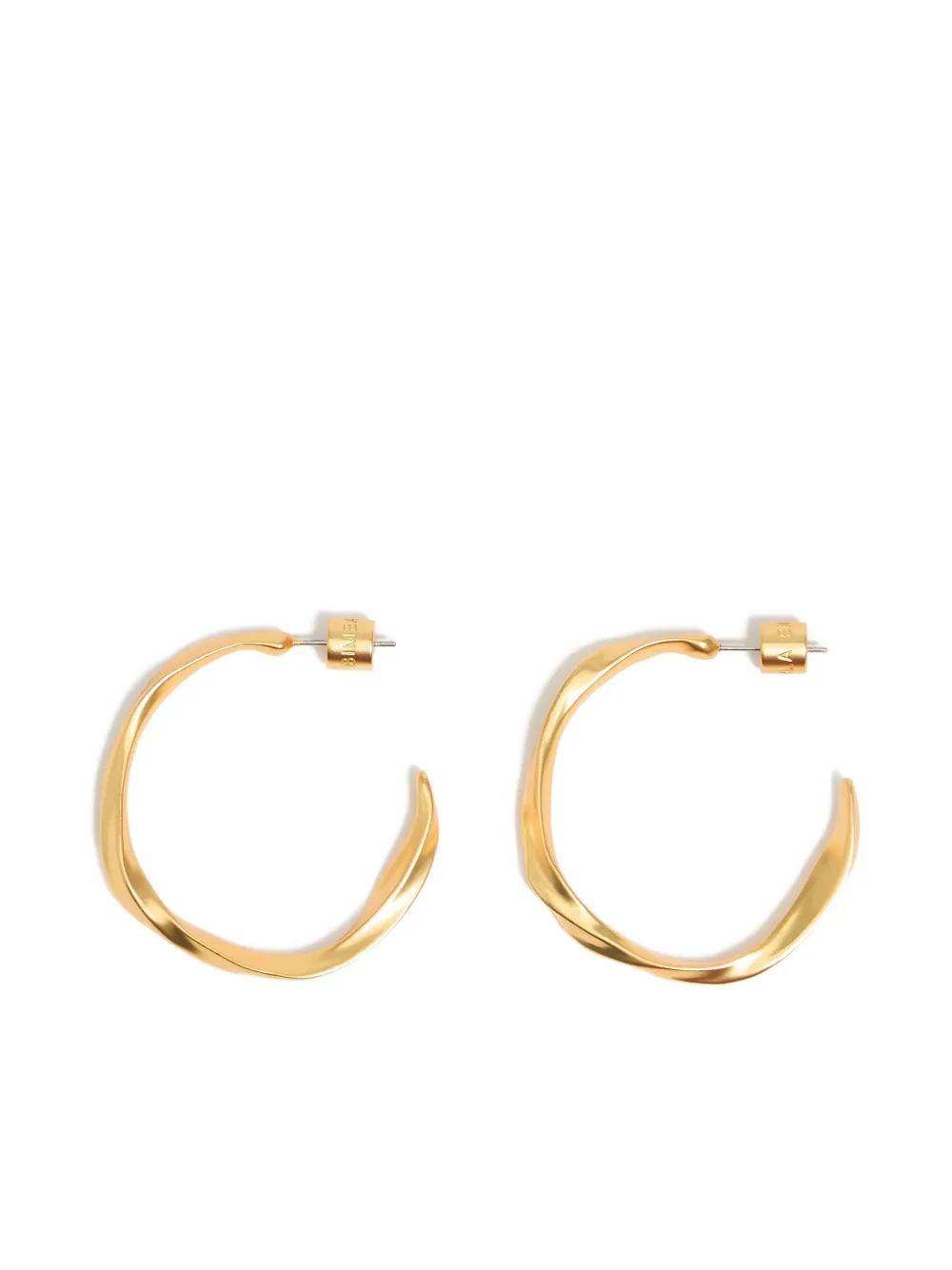 Bimba Y Lola Uneven Hoop Earrings In Gold