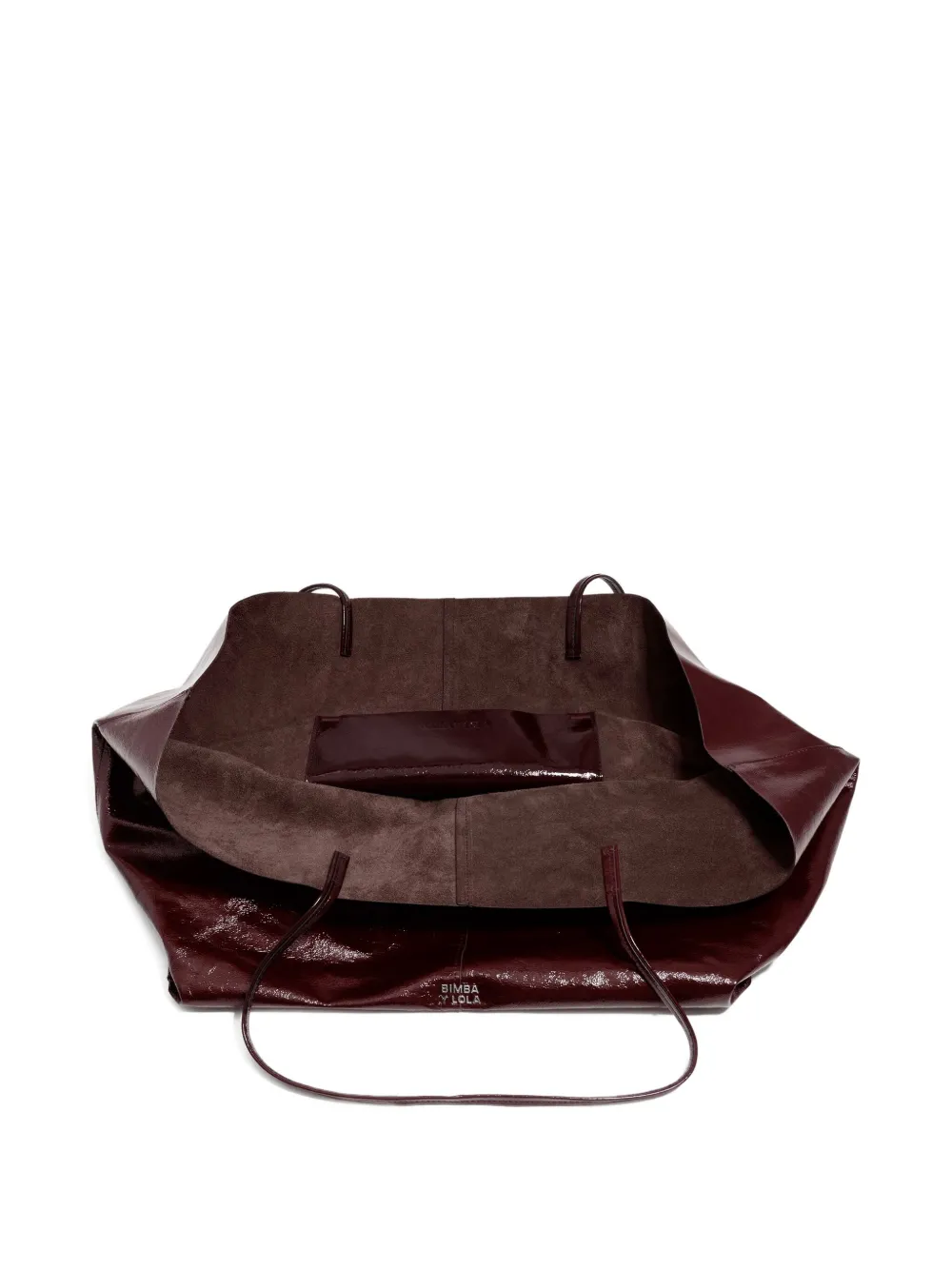 Bimba Y Lola Shopper Leather Maxi Tote Bag In Brown