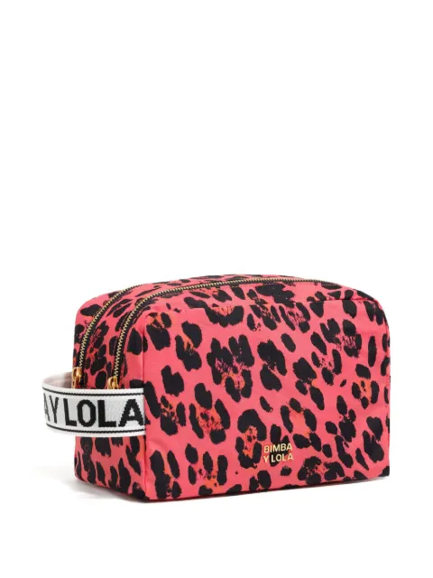Bimba y Lola leopard-print make up bag 