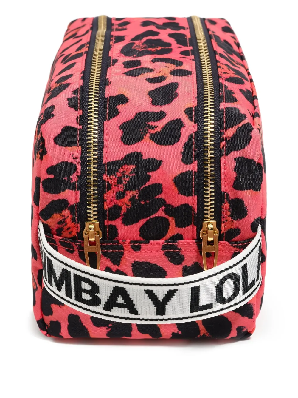 Bimba y Lola Make-up tas met luipaardprint Roze