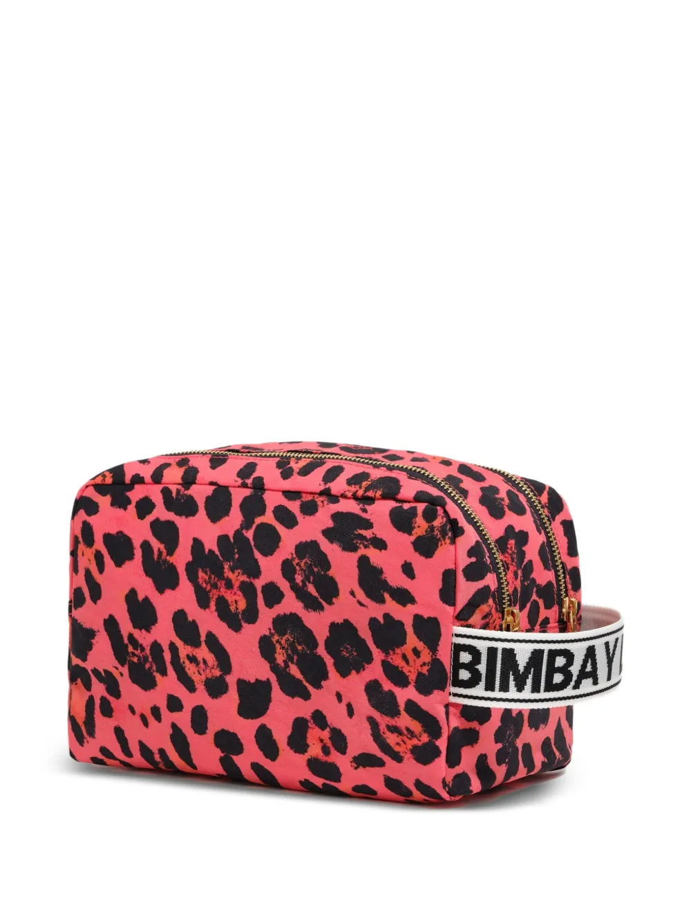 Bimba y Lola Make-up tas met luipaardprint Roze