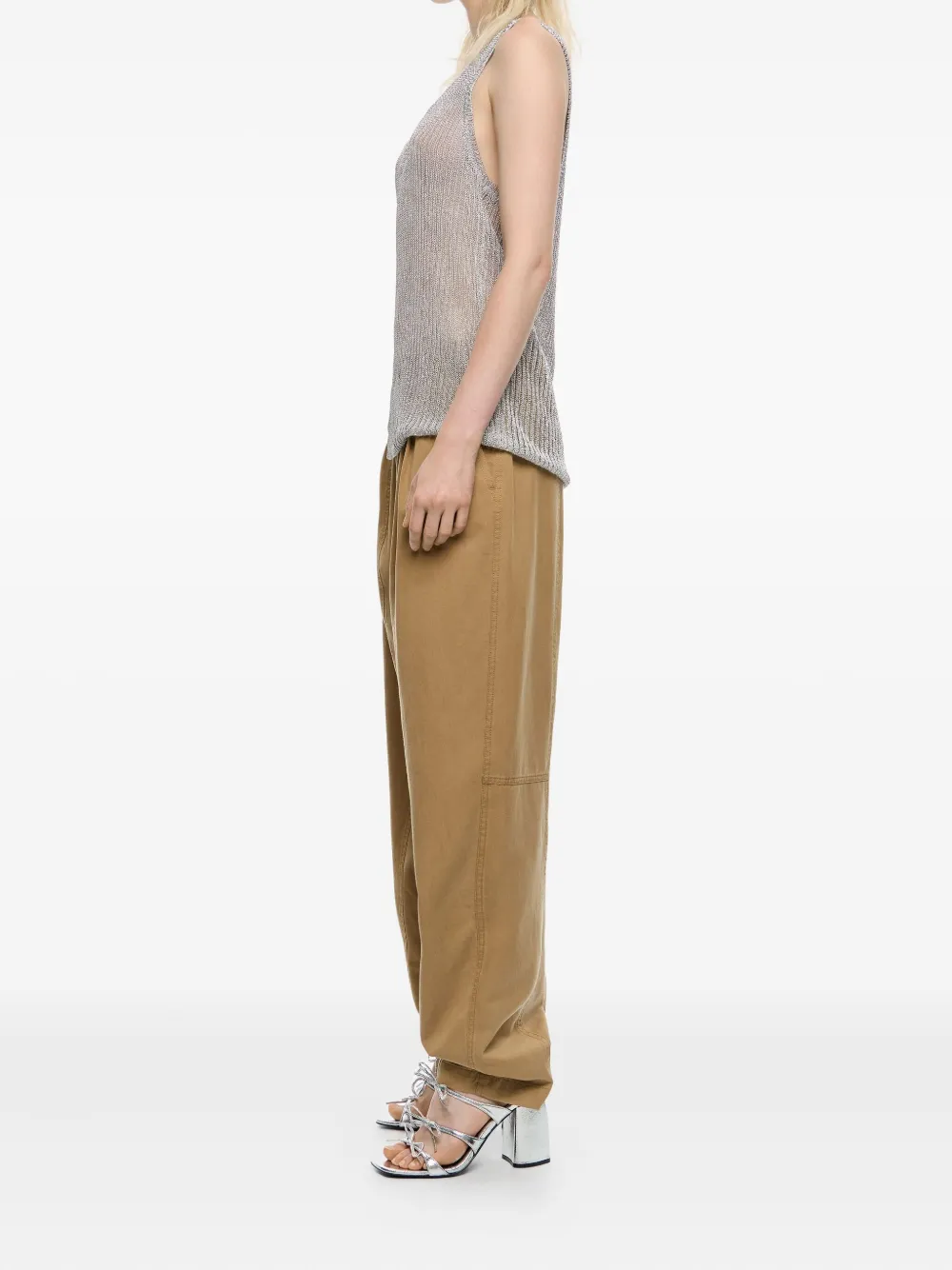 Bimba Y Lola Darted Trousers In Brown