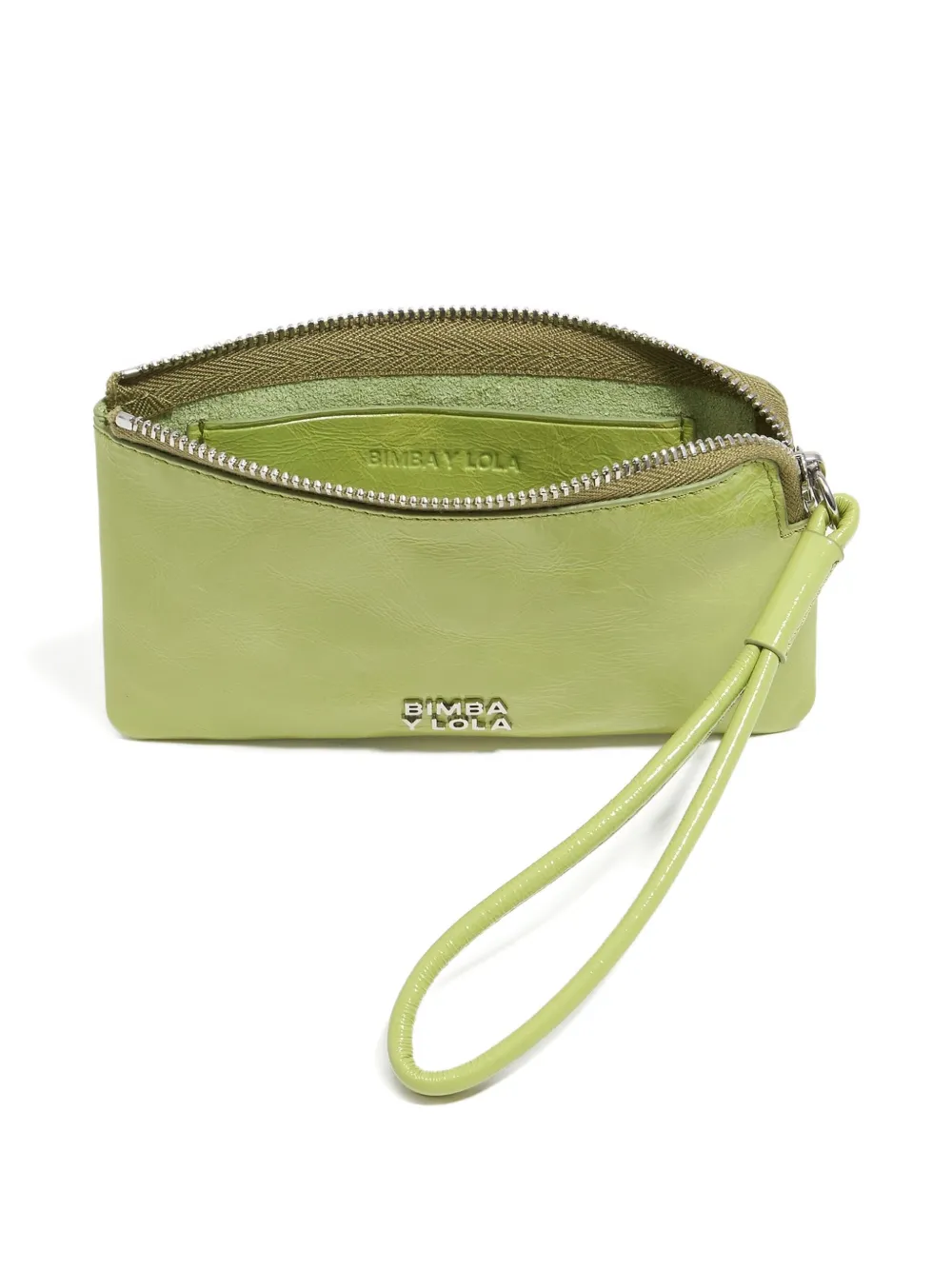 Bimba y Lola Leren portemonnee met rits Groen