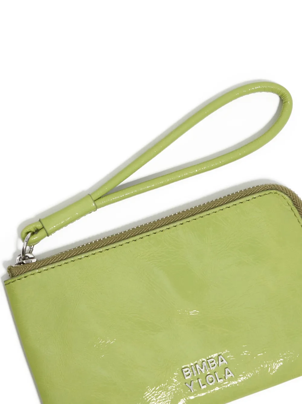 Bimba y Lola Leren portemonnee met rits Groen