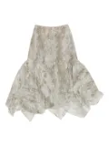 Bimba y Lola snake-print pleated skirt - Neutrals