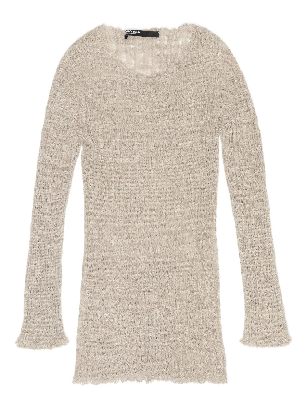 Bimba y Lola ribbed-knit minidress | Neutrals | Image 1