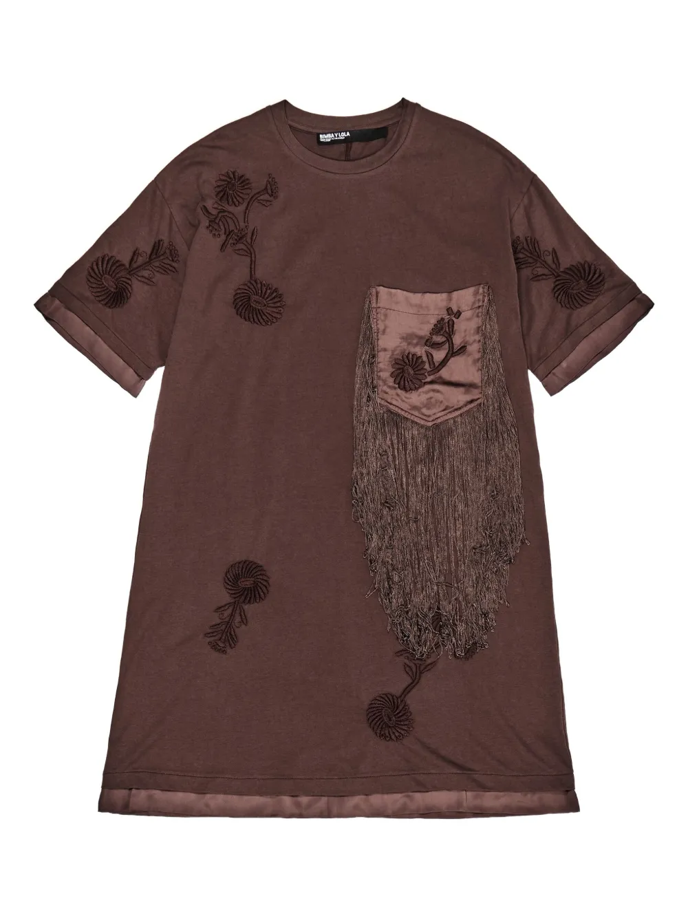 Bimba y Lola フリンジ ドレス - ブラウン