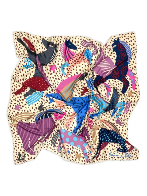Bimba y Lola horse-print scarf