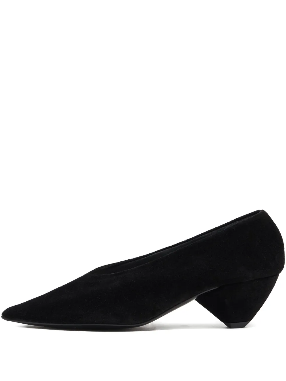 Bimba Y Lola Suede Pointed-toe Pumps In Black