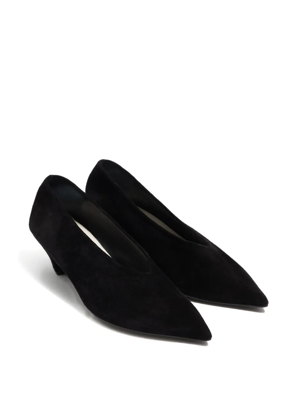 Bimba Y Lola Suede Pointed-toe Pumps In Black