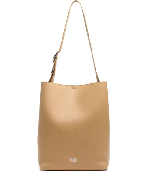 Bimba y Lola large Carlino leather shoulder bag