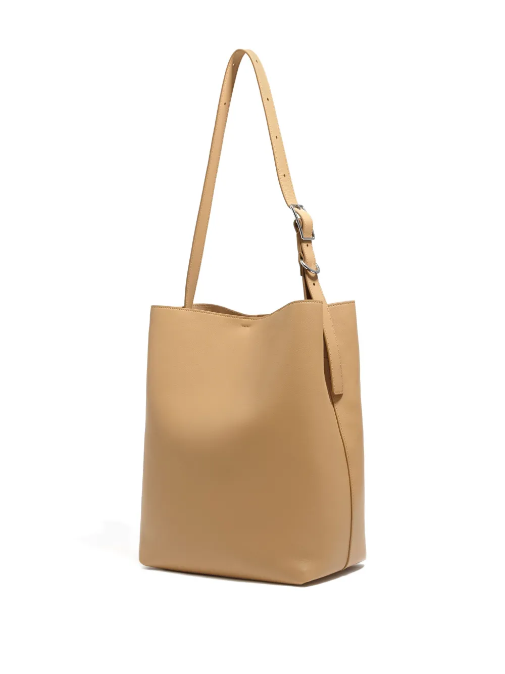 Bimba Y Lola Large Carlino Leather Shoulder Bag In Neutral